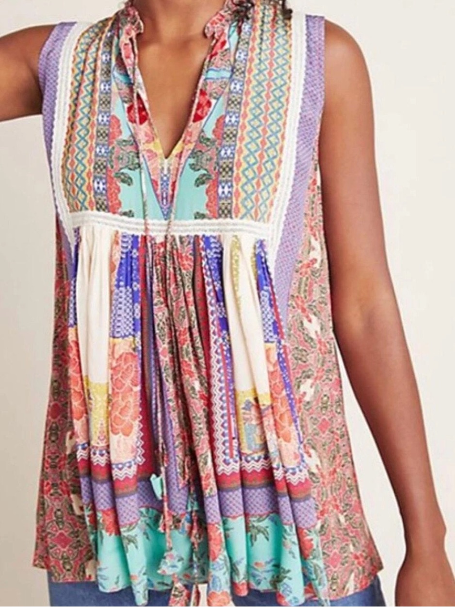 Bhanuni By Jyoti Anthropologie Sleeveless Blouse